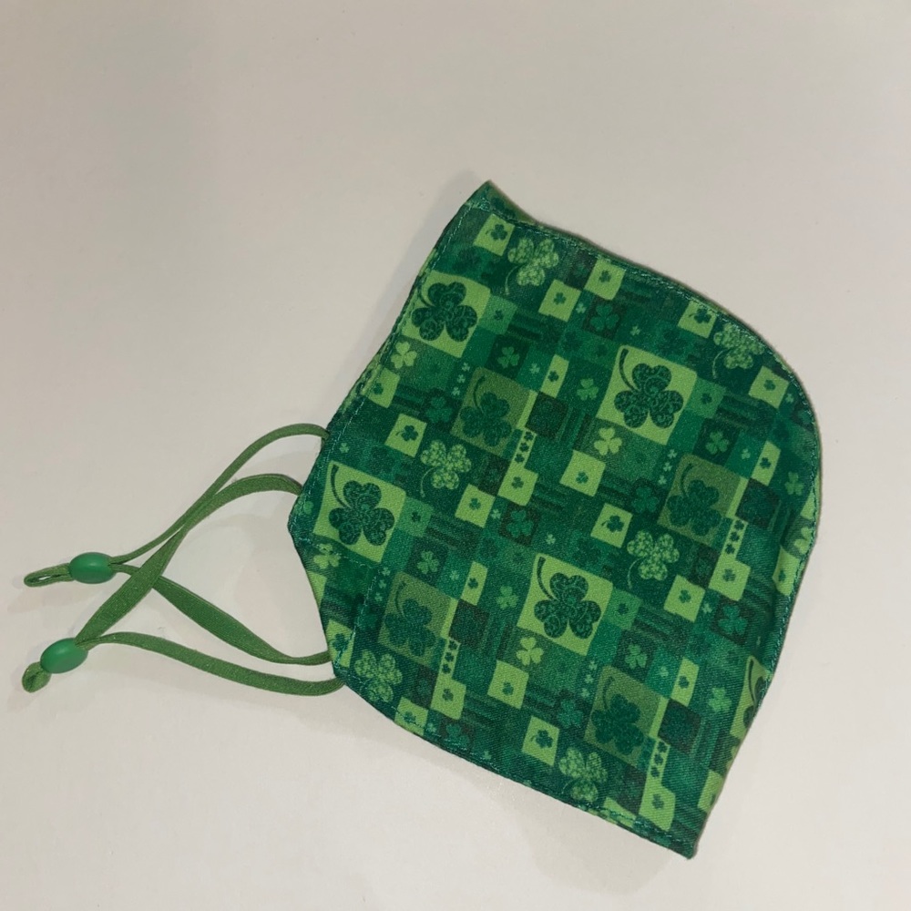 Handmade St. Patty’s Day Adult Face Mask